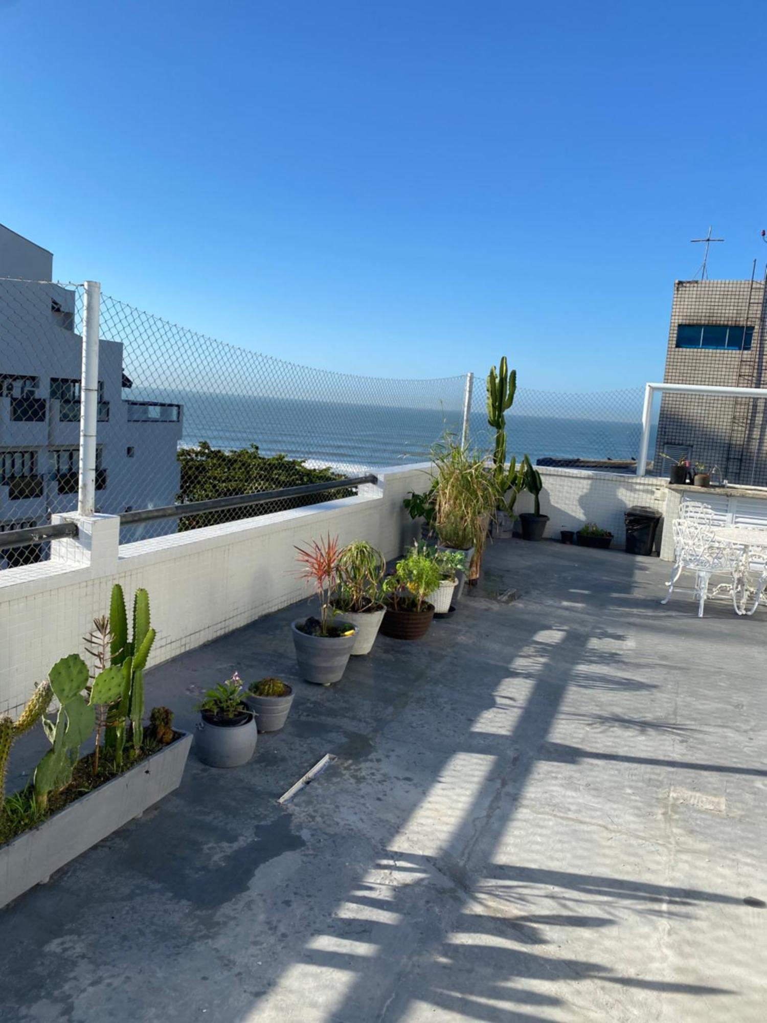 Cobertura Com Area Externa Com Vista Para O Mar Na Melhor Praia Do Guaruja Tombo Екстериор снимка